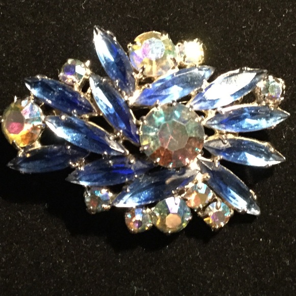 Vintage Gem Stone Brooch - Picture 2 of 4